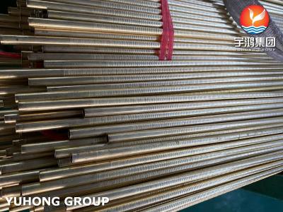 China Copper Nickel Alloy Low Fin Tube , ASTM B111 C71640 , Cu70Ni30 for sale