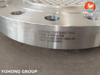 China ASME SA516 Baffle Plate GR.70 Rohrblattplatte für Öl und Gas, Stromerzeugung zu verkaufen