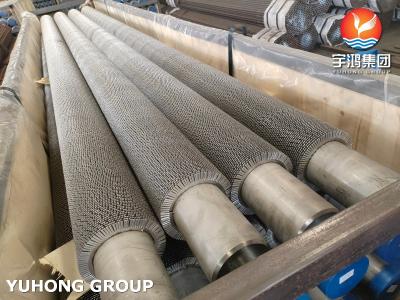 China Stainless Steel Serrated Finned Tube High Frequency Welding Wound Spiral Welded For Fired Heater for sale