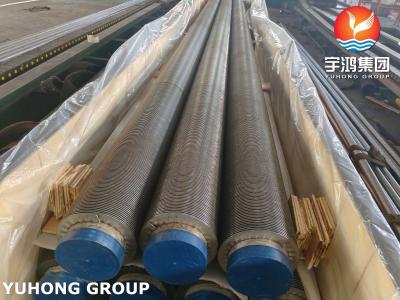 China High Frequency Welding Fin Tube, ASTM A312 TP347H Stainless Steel, Spiral Fin tube For Economizer for sale