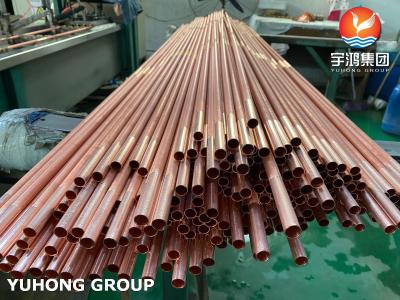 China Copper Alloy Steel B111 C70600-O61 Spiral Fin Tube for Chiller and Air Cooler for sale