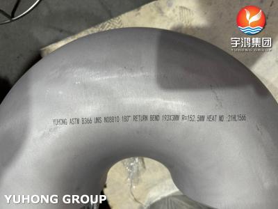 China Nickel Alloy Steel  SB366 N08810 Return Bend Used In Condenser And Evaporator for sale