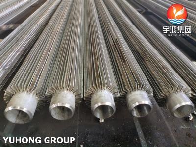 China ASTM A312 TP316L Welded Longitudinal Finned Tubes With Stainless Steel Fins for sale