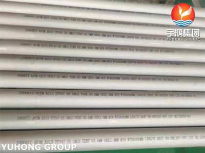 China Topo sin costura de acero inoxidable ASTM A213 TP347 para aplicaciones en intercambiadores de calor en venta