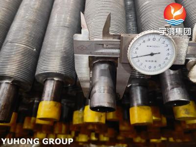 China ASTM A179 Extrudeerde vinnenbuizen van koolstofstaal met AL1060-vinnen voor koelers Te koop