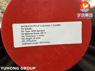 中国 ASTM A335 P11 電源発電のための Gr 11 フィン付きの歯列状のペニン管 販売のため