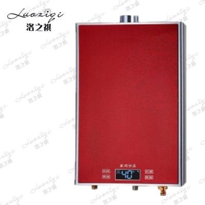 China 20-Minute Timer LCD Gas Instant Water Heater (Red) for sale