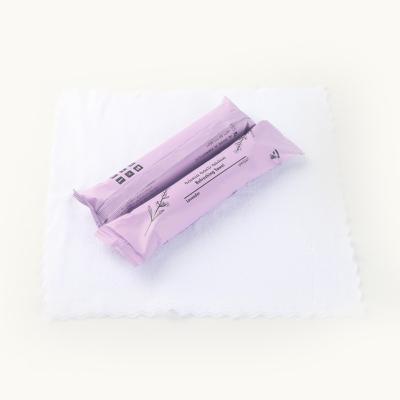 China Lavender Wet Roll Pack Microfiber /Superfine Fiber Towels Wet Facial Cleansing Towels Refreshing Cloth for sale