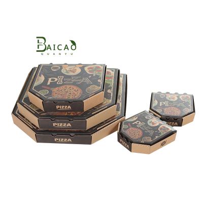 China New product recyclable food packaging pizza baking box 9 inch corrugated box pizza box for sale