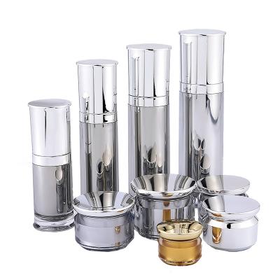 China Packaging cosmetics creams glass bottles and containers and jars cosmetics packaging 30ml airless pump container for sale