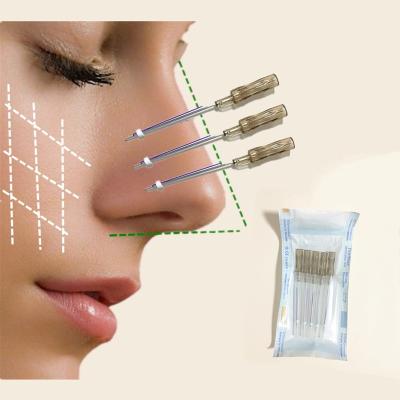 China Peel Medical Products 19g 38mm Mesh Nose Rejuvenation Korea Blunt Wire PCL For Nose for sale