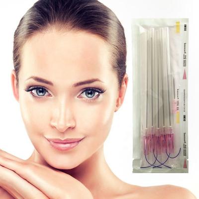 China Tooth Hilos 18G100MM L Skin Rejuvenation Pcl Casting Face Lifting Wire Korea Blunt Cannula for sale