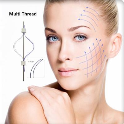 China Free Shipping Korea pdo 21G38MM PDO Skin Rejuvenation Multi Thread L Thread For Forehead/Nose/Nasolabial Folds for sale