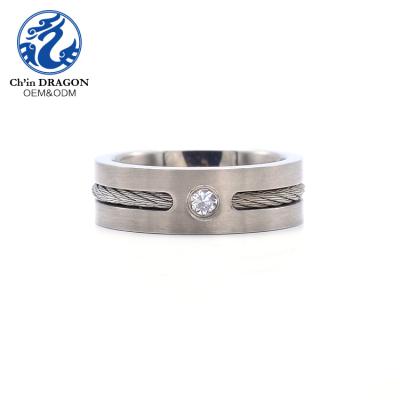 China Latest Stylish Mens Ring In Jewelry Titanium Rings Jewelry Diamond for sale