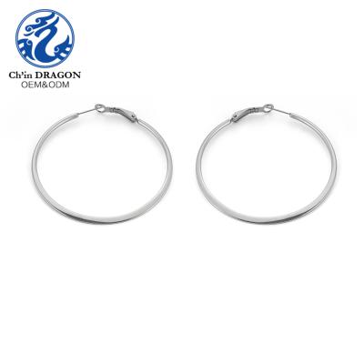 China Fashion Casual/Sporty Earring Designs New Patterns Earrings Stainless Steel Circle Earrings For Women for sale