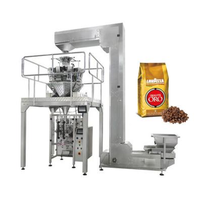 China Multi-Function Food Granule Coffee Bean Filling Nitrogen Coffee Beans Automatic Weighing Rinsing Packaging Machine for sale