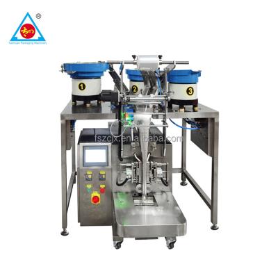 China Different Types Food Three Combination Of Metal Plastic Pads Packing Counting Machine Fully Automatic Support To Customize for sale