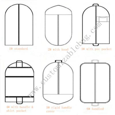 China Hanging Garment Bag suit cover for sale