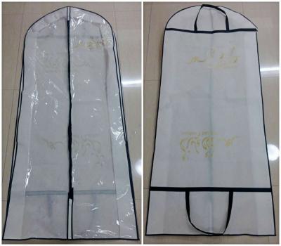 China Non Woven Handle Long Hanging Closet Garment Bags Collapsible for sale