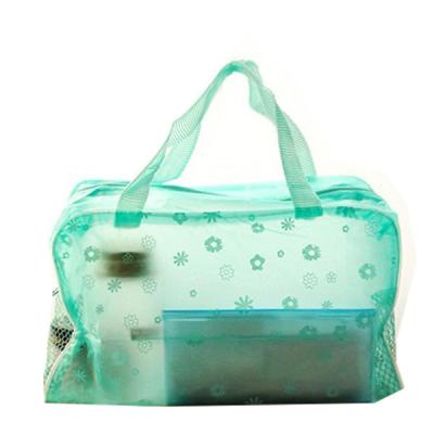 China Matt Imprinted PVC Travel Cometic Bags Eco Friendly Cosmetic Tote Bag for sale