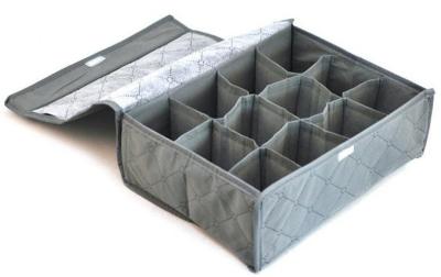 China PP Non Woven Clothes Storage Boxes Underwear Storage Organizer 12 Compartment for sale