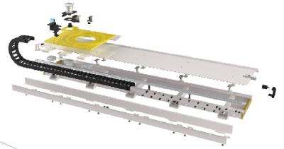 China Spürt Hochleistungsroboter HP64 350kg/M Horizontal Rack And Zahntrieb-Schiene auf zu verkaufen