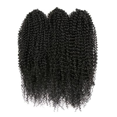 China African box braid fashion 18inch xpression box braids deep wave synthetic hair braiding wig for sale