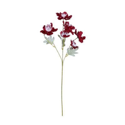 China High Simulation DREA Manufacturers Snow Peony 6 Branches Artificial Flower Flowers For Offices Dining Rooms Stores Decor for sale