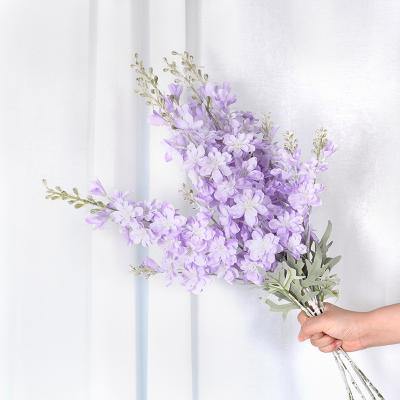 China Manufacturer Wholesale High Simulation DREA Bluebells Silk Flower Bunches For Wedding Decoration for sale