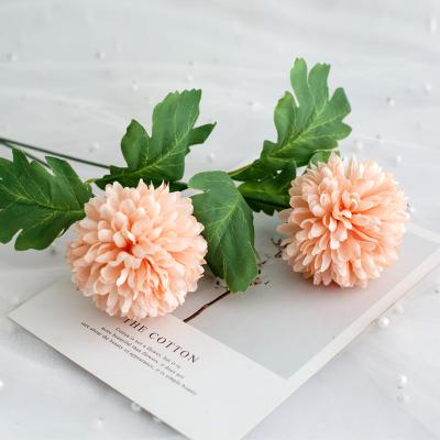 China High Simulation DREA Artificial Chrysanthemum Ball Silk Dandelion Flowers Wedding Decoration for sale