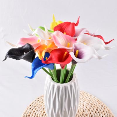 China DREA Hot Sale Real Touch Natural Touch Wedding Bouquet Home Decoration Garland Artificial Flowers Zantedeschia for sale