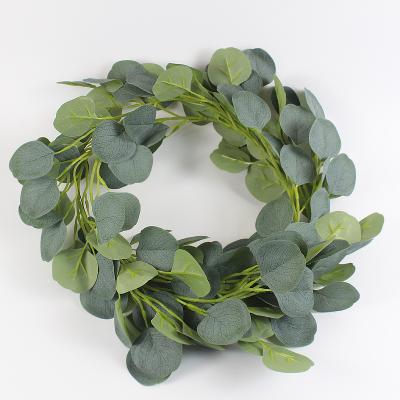 China High Simulation DREA 2 Meters Artificial Eucalyptus Garland Vine Eucalyptus Greenery Plant For Wedding Backdrop Wall Flower Decor for sale