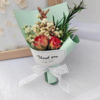 China Natural Touch DREA Refrigerator Car Interior Decoration Pressed Mini Dried Flower Arrangement Wholesale for sale