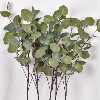 China High Simulation DREA Plant Artificial Eucalyptus Leaves Greenery Stems For Party Wedding Home Decoration for sale