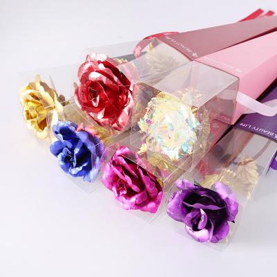 China Agriculture DREA Yiwu Factory Direct Wholesale Price Christmas Valentine Wedding Gift Set 24k Gold Dipped Rose for sale