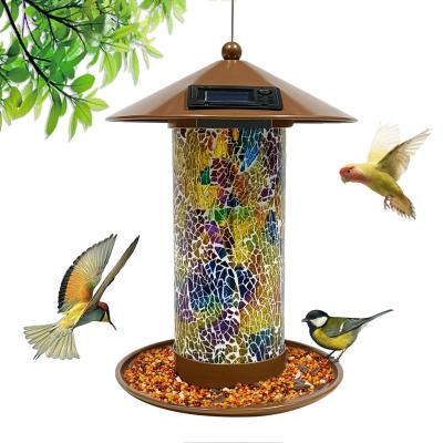 China DREA Solar Powered Garden Lantern Automatic Bird-house Light Wild Hanging Bird Driver For Outdoor Custom for sale