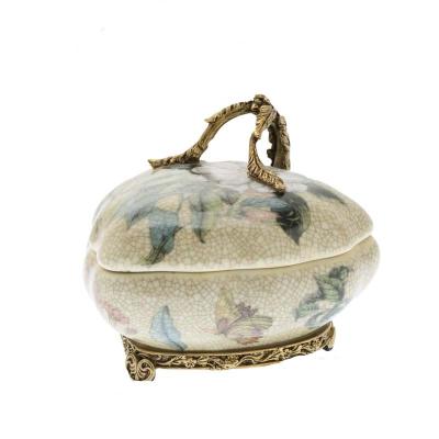 China Home Decor High Quality Exquisite Luxury Heart-shaped Trinket Porcelain Ceramic Jewelry Storage Box Decorations.Gifts For Home Decor for sale