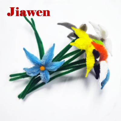 China DIY Educational Toys (Pipe Cleaners) Multicolor Chenille Yarn For Kids Play for sale