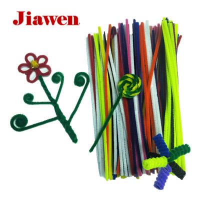 China Educational Craft Toy Craft DIY Toy 30cm Straight Colorful Chenille Stems (Piss Strippers) For Kids for sale