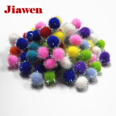 China Sweet Glitter Tinsel Pompom Ball Fashion Christmas Festival Decoration Toys for sale