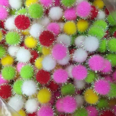 China Handcraft decorative props party Christmas decoration and clothing accessories craft colorful pom pom for sale