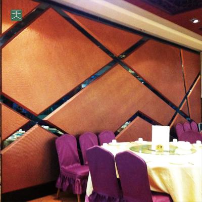 China Modern Foshan Tiange Wall Fabric Sound Canceling Rated Absorber Fire Acoustic Panels For Ballroom for sale