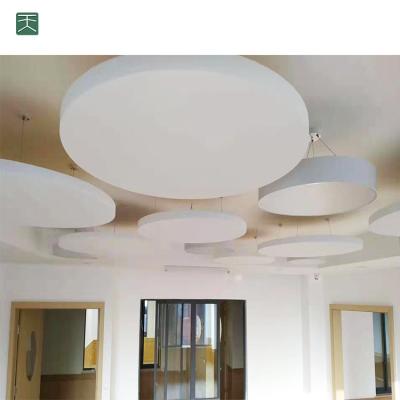 China Tiange Modern Hot Sale Hanging Fiberglass Suspended Ceiling Tile Soundproof Acoustic Panel For Room for sale