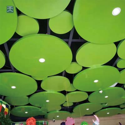 China Modern White Color Acoustic Fiberglass Hexagon Ceiling Office Tiange Sound Absorbing Panels For Meeting Room for sale