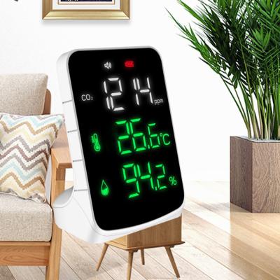 China Portable Mini Carbon Dioxide Concentration Detector Plastic Air Quality Monitor Infrared Indoor Gas Alarm ABS Sensor CO2 Meter for sale