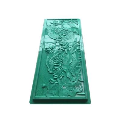 China 2022 Interior Professional Interior Decorating RF Silicone Fiberglass Background Wall Plaster Line Mold For Wall Panel for sale