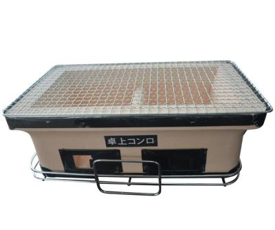 China 40.5cm hölzerner abgefeuerter japanischer Yakitori keramischer Hibachi Grill zu verkaufen