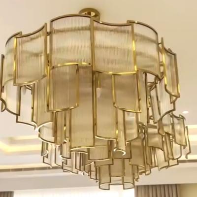 China Modern Luxury glossy villa artistic customized home decor nordic modern chandeliers and hanging lamps for sale