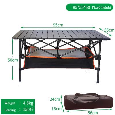 China Modern Outdoor Camping Travel Hiking Folding Aluminum Alloy Picnic Stand Portable Table for sale