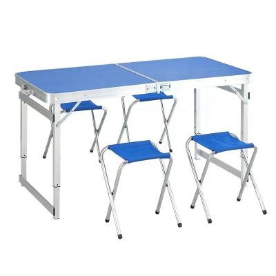 China Modern High Quality Portable Outdoor Aluminum Alloy Picnic Folding Seat Table Chairs Set for sale